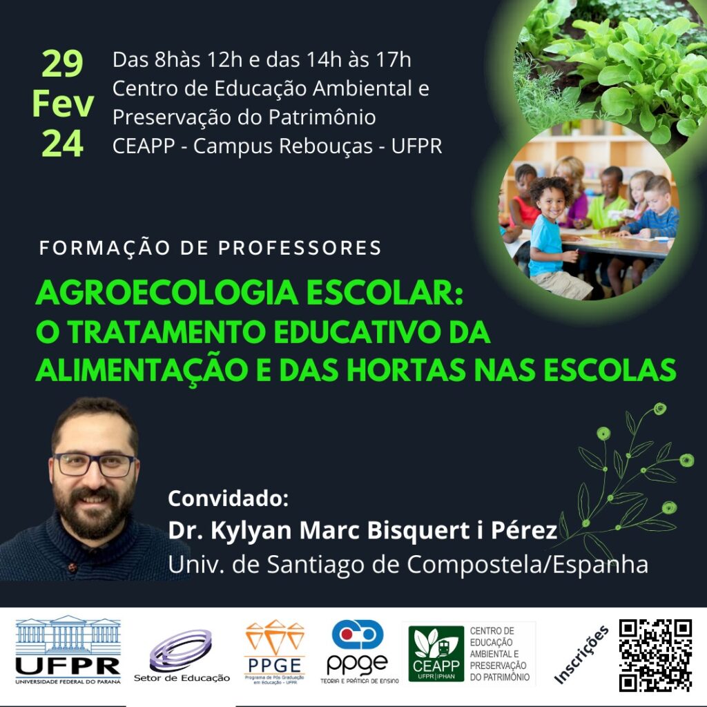 Agroecologia escolar: o tratamento educativo da alimentação e das hortas nas escolas